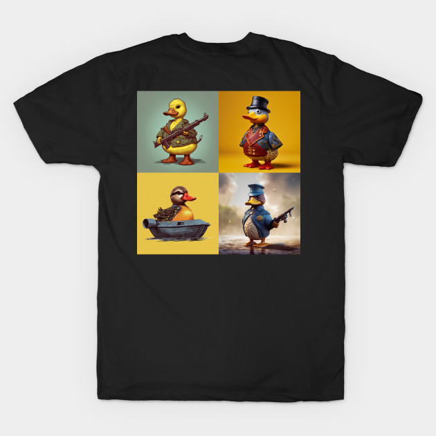 4 Civil War Era Duck Caricatures by Duck Cloud 9